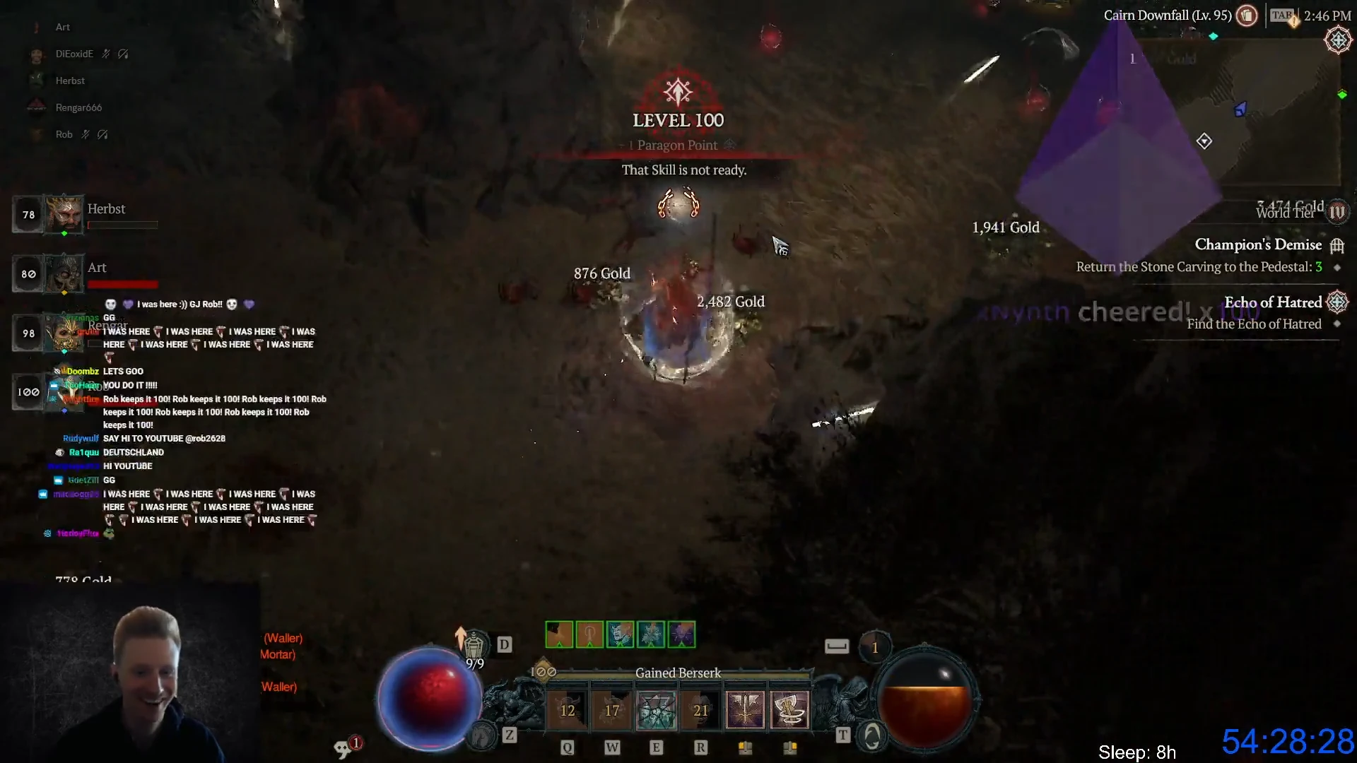 Streamer chegou ao nivel 100 no Diablo IV - 03