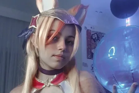 Belo cosplay da Ahri Star Guardian, de League of Legends, da Titia Maiii - capa 01