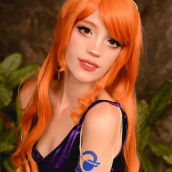 Brasileira Mydan faz belo cosplay da Nami, de One Piece, do arco Zou Belo cosplay da Nami, de One Piece, da Mydan - capa 02