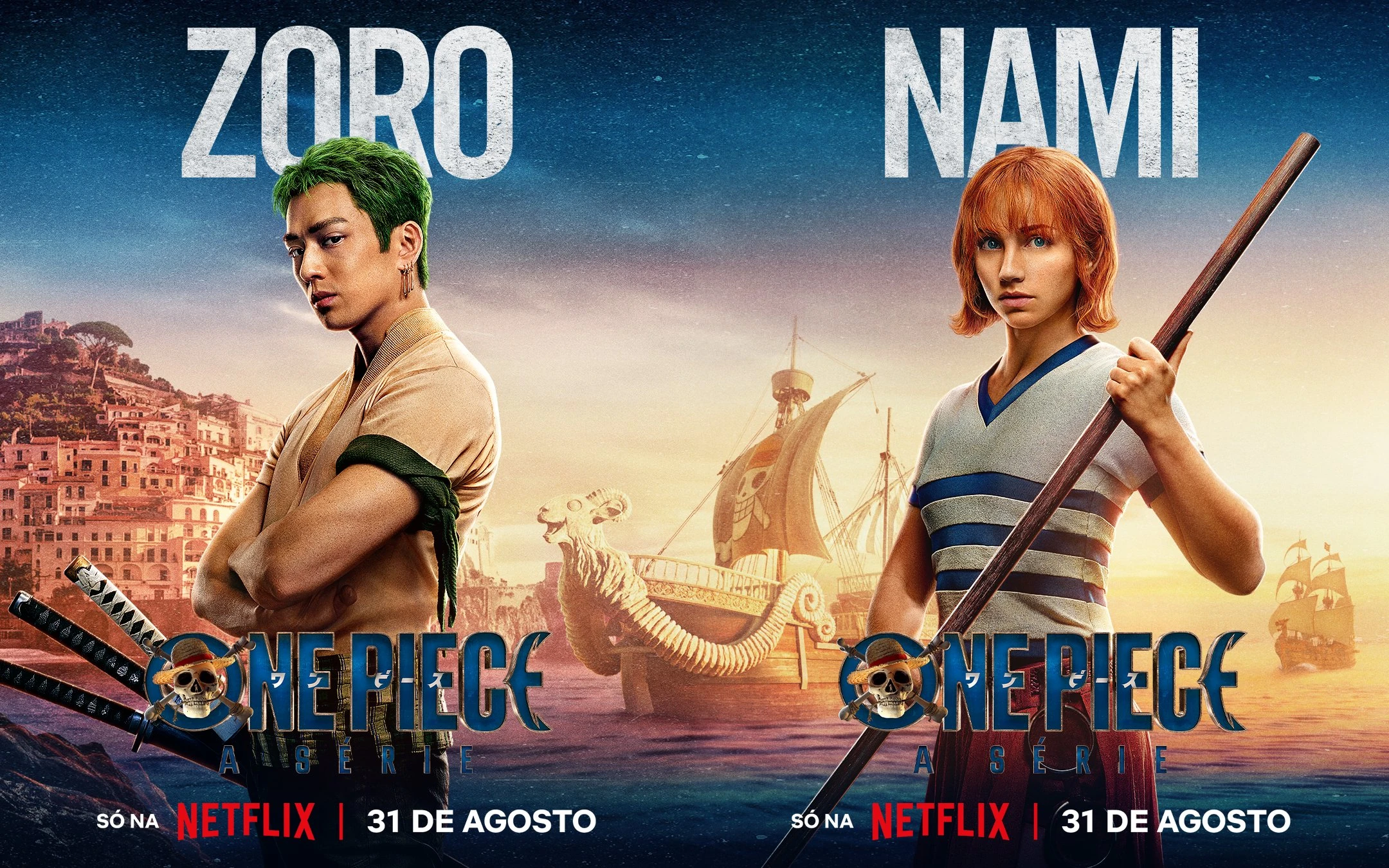 Luffy, Zoro, Nami, Usopp e Sanji se juntam em pôster de One Piece na Netflix  - Observatório do Cinema