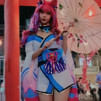 Belo cosplay da Ahri Spirit Blossom, de League of Legends, da Gabi - capa 02