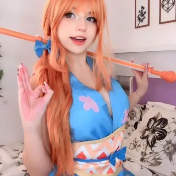 Belo cosplay da Nami, de One Piece, do arco Wano - Bihune capa 01