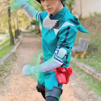 Cosplay incrível do Deku, de My Hero Academia, do Kaonashi Cosplay incrível do Deku, de My Hero Academia, do Kaonashi (Leo) - capa