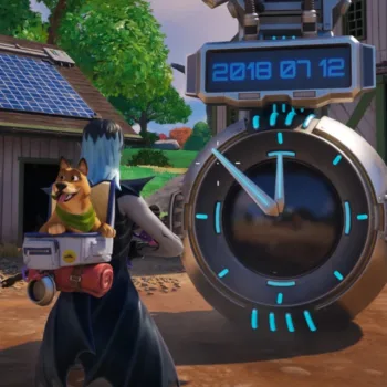 Fortnite: Máquina do Tempo aparece na Granja Gaiata! Fortnite - Máquina do Tempo na Ilha - capa