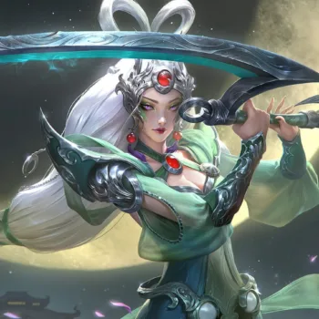 League of Legends Wild Rift - Splash Art de Chromas - Diana Deusa Lunar capa