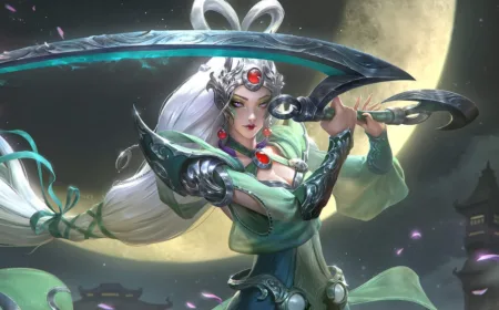 League of Legends Wild Rift - Splash Art de Chromas - Diana Deusa Lunar capa