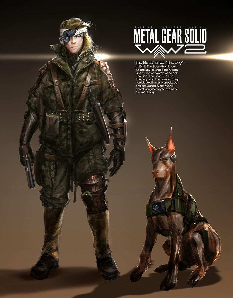Metal Gear - WW2 MGS BOSS sketch 3