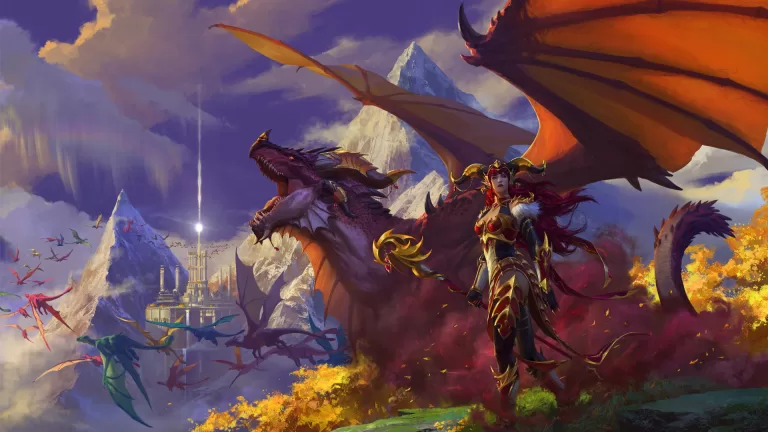 World of Warcraft Dragonflight - capa Wallpaper