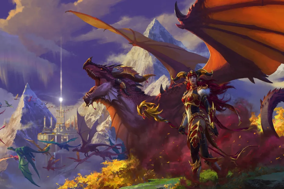 World of Warcraft Dragonflight - capa Wallpaper