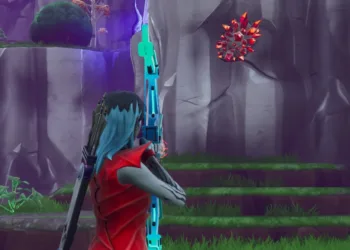 Progressão de Fortnite: Achando cristal solar e cofre no alerta de v-bucks em Twine Peaks (raio 140) Fortnite - Achando Cristal Solar capa