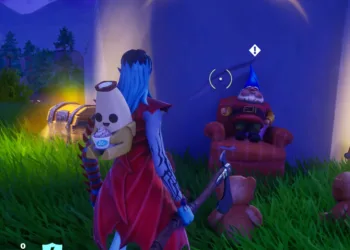 Fortnite: Localizando o Gnomo de XP ao norte do Bosque Gorduroso Fortnite - Gnomo de XP no Bosque Gorduroso capa