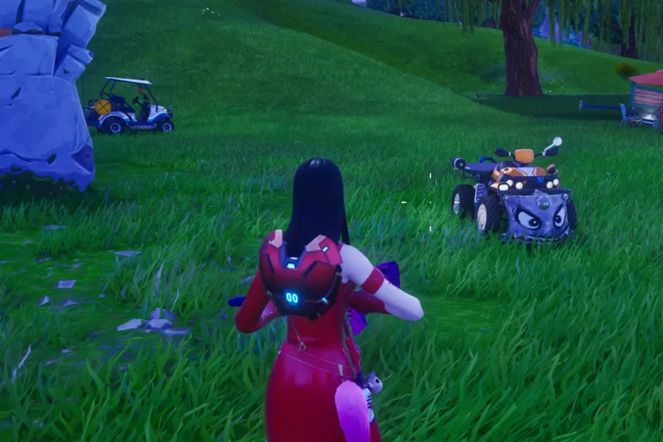 Fortnite - Semana 2 com a tarefa de percorrer distância em veículos - Prado da Preguiça capa 02