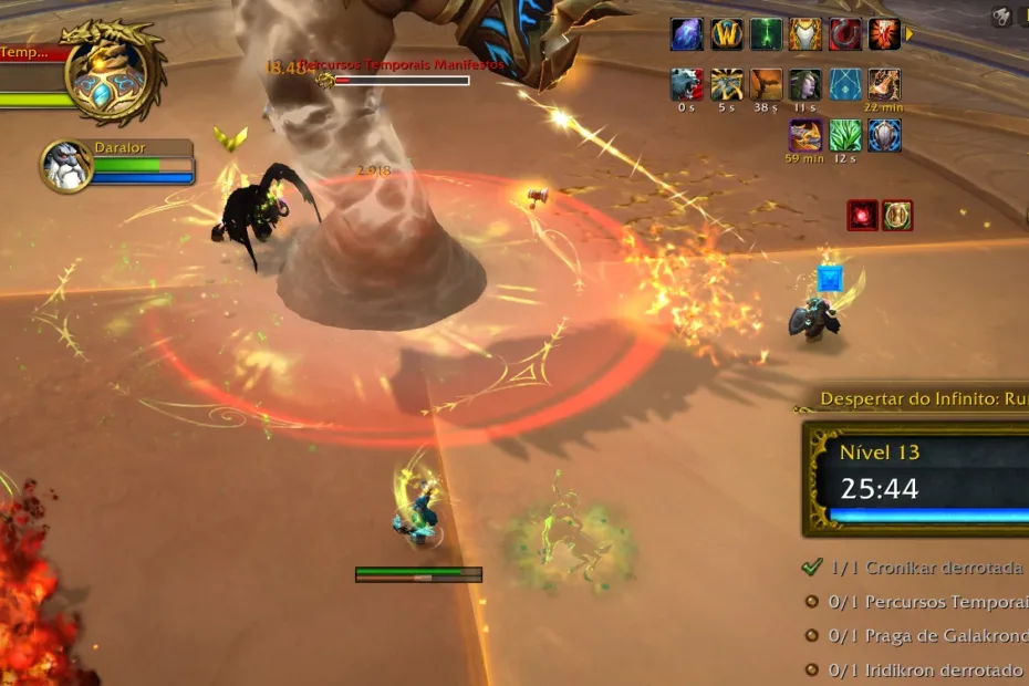 World of Warcraft - Enfrentando os Percursos Temporais Turbulentos em 29-11 - capa