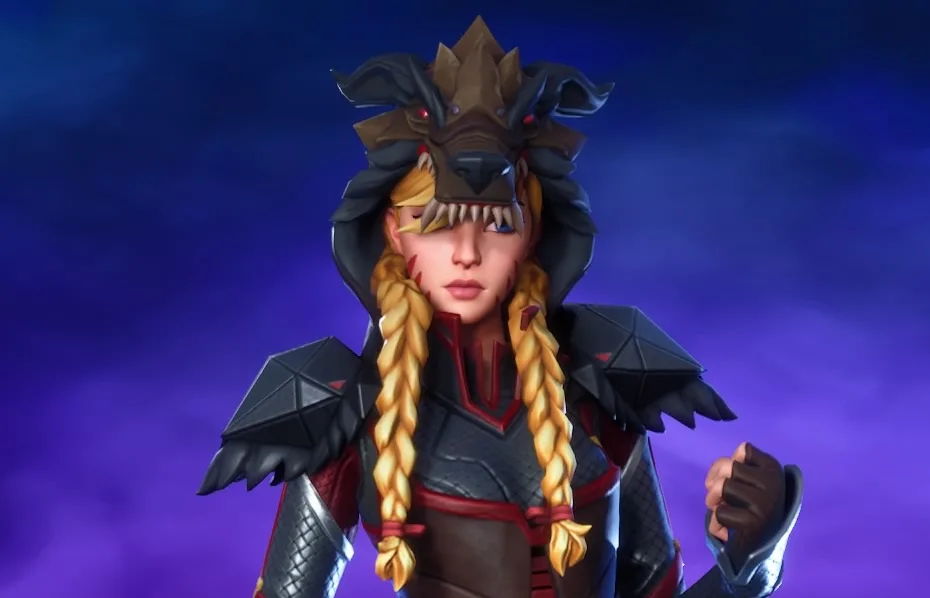 Chapeuzinha Sinistra - Skin do Fortnite - Topo