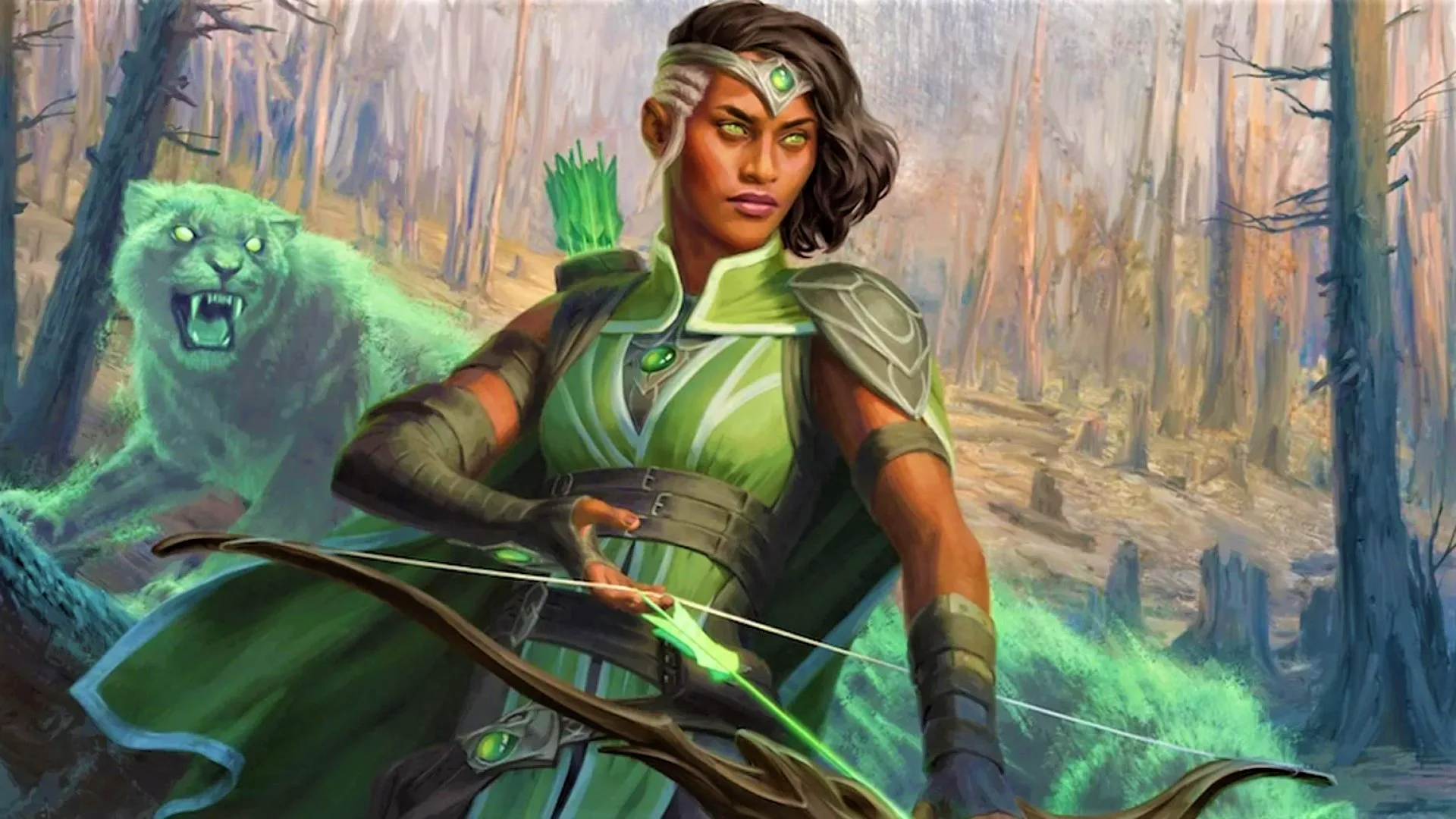 Dungeons and Dragons - Rangers - Human Archer in wood