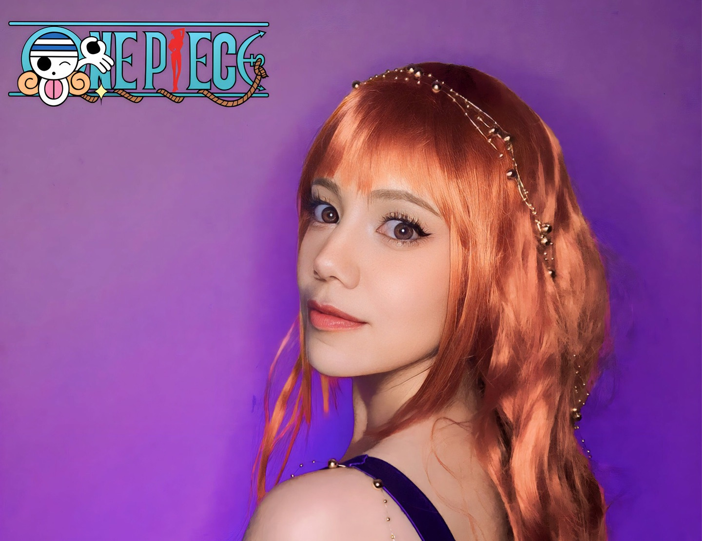 One Piece: Belo cosplay da Nami, com o vestido do arco Zou