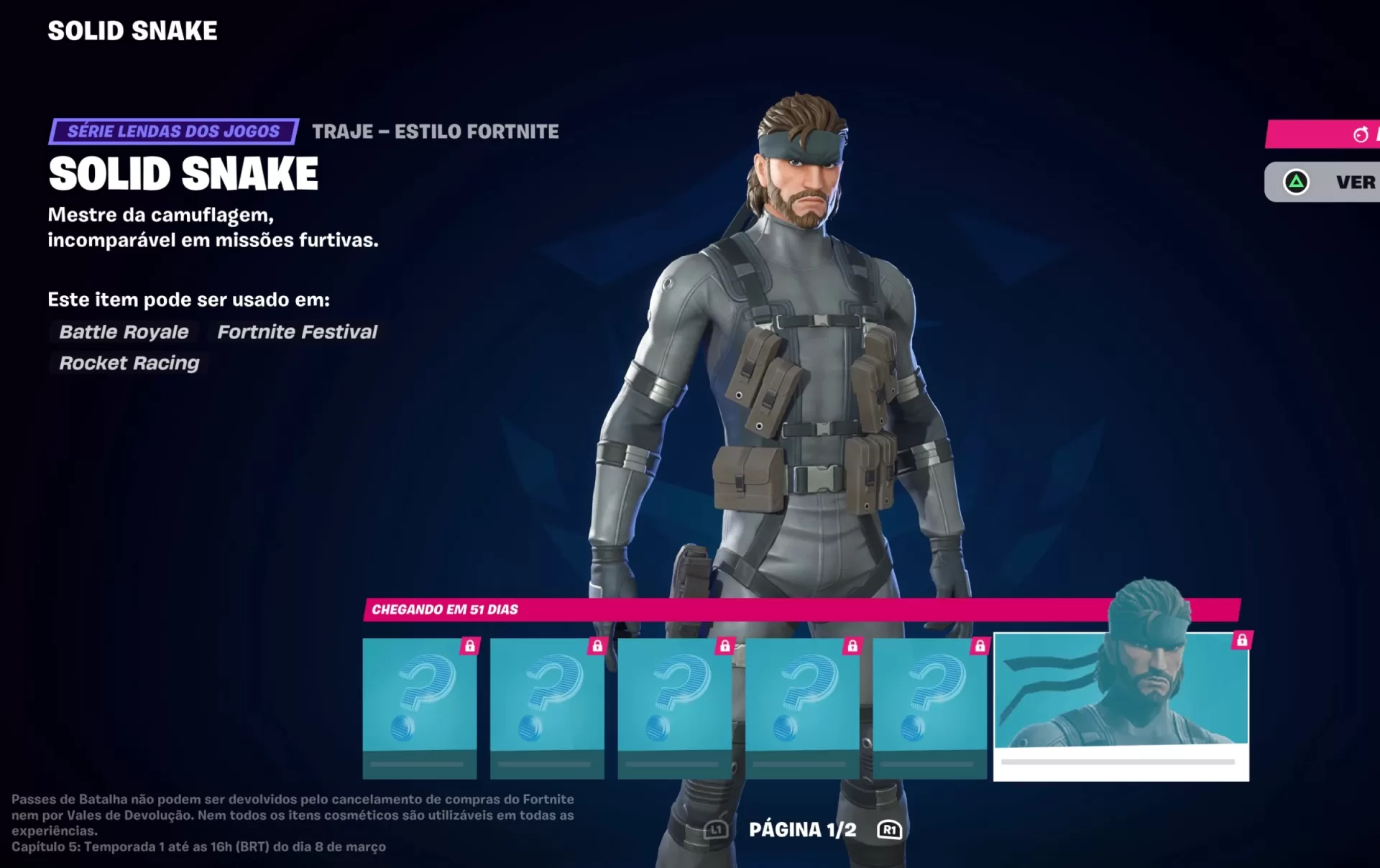Solid Snake em Fortnite - imagem 002