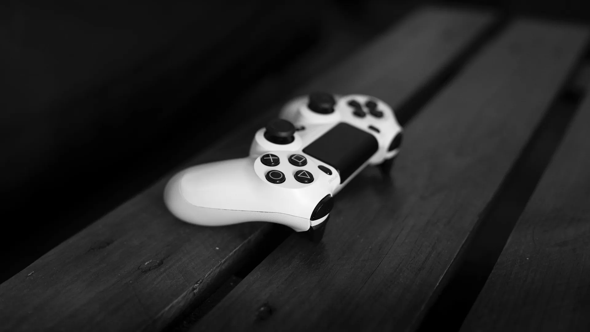 Wallpaper Dual Shock Branco - PlayStation - Papel de Parede