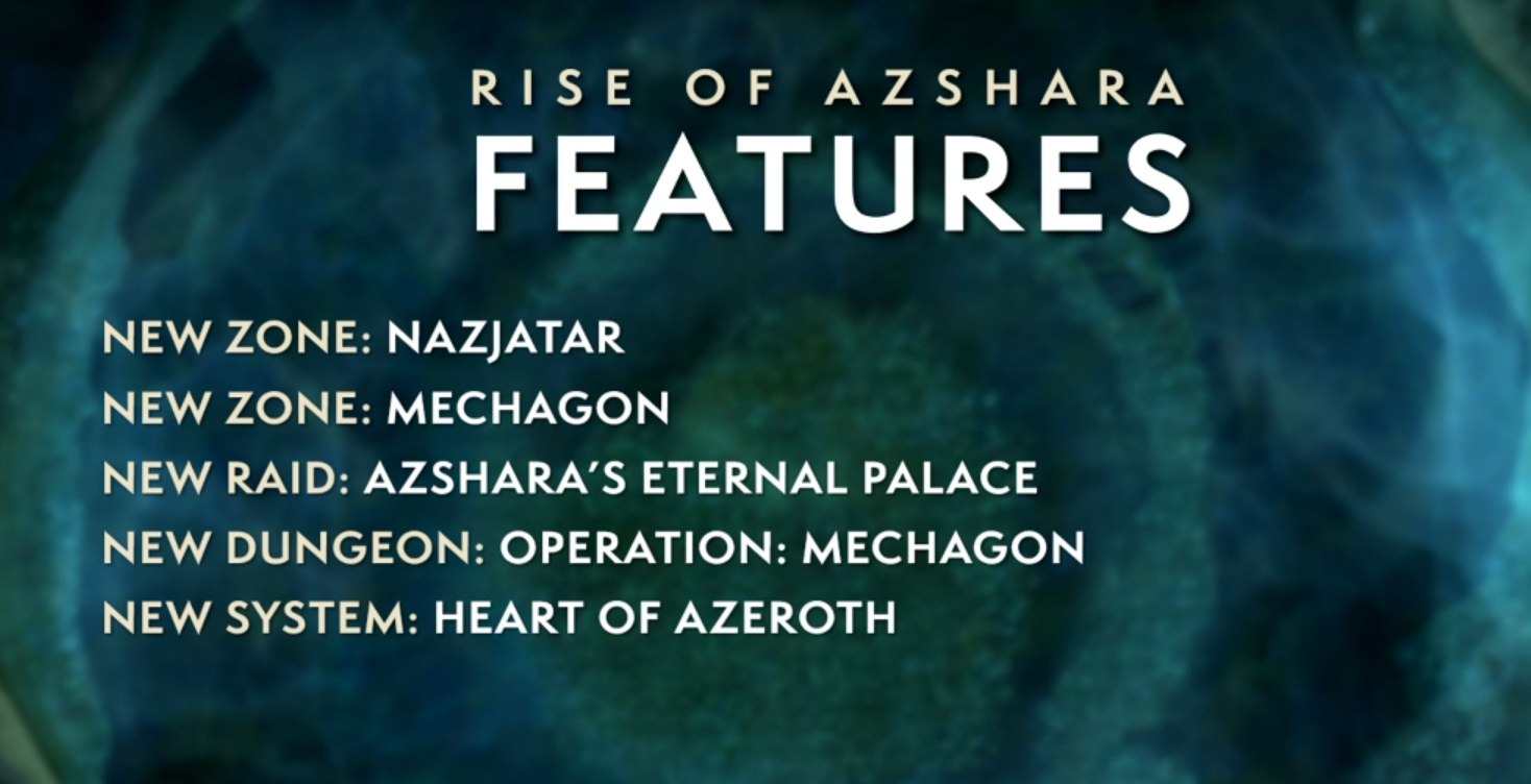 World of Warcraft Battle for Azeroth - Novidades Rise of Azshara 01