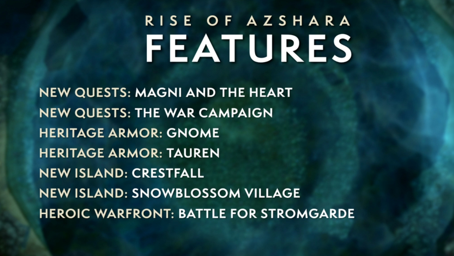 World of Warcraft Battle for Azeroth - Novidades Rise of Azshara 02