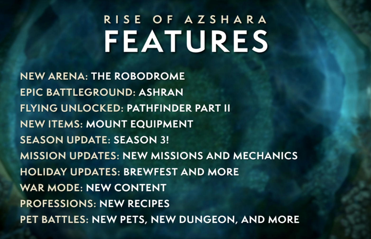 World of Warcraft Battle for Azeroth - Novidades Rise of Azshara 03