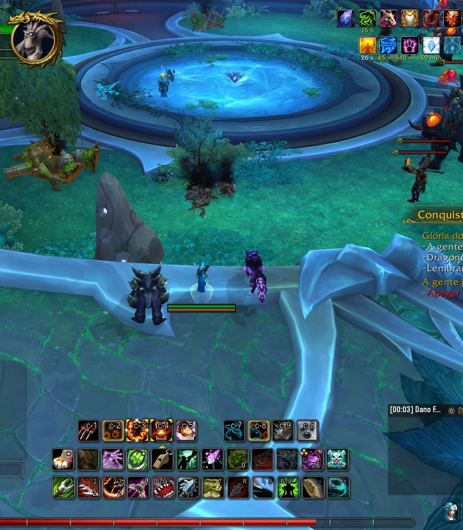 World of Warcraft Dragonflight - Conquista do Abrasante - Local da fonte de água