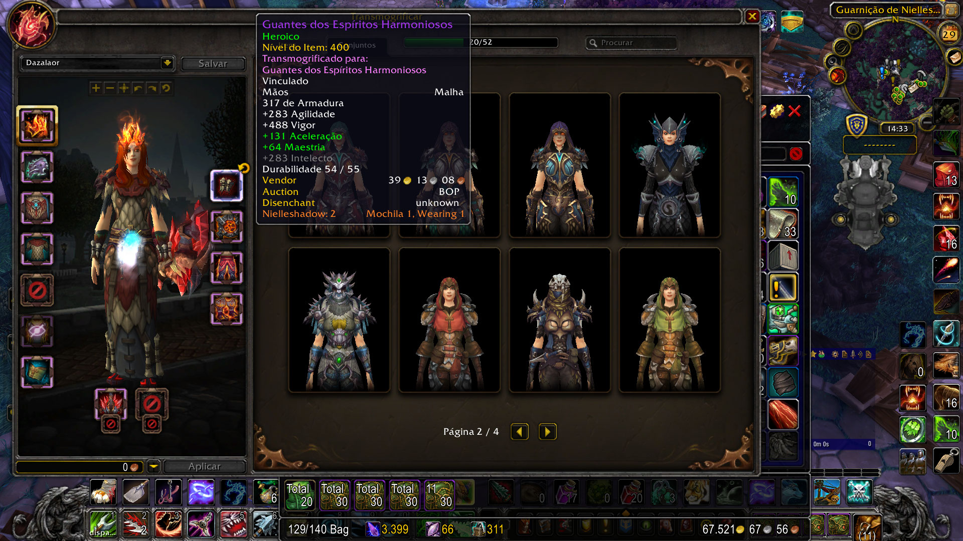 World of Warcraft Transmogs - Caçadora