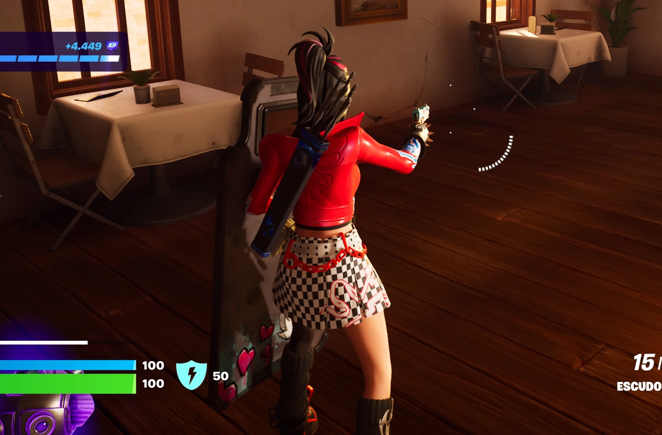 Progressão de Fortnite: Achando um Escudo Balístico em Diferentes Partidas