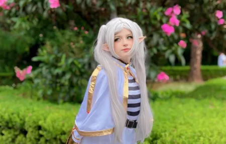 Brasileira Bihune faz belo cosplay da Frieren - capa