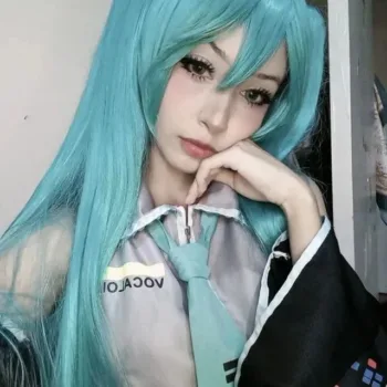 Hatsune Miku, de Vocaloid, neste belo cosplay da Mary - capa 01