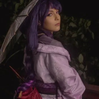 O belo cosplay da Shogun Raiden, de Genshin Impact, da Yuni - capa 02