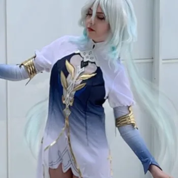 Belo cosplay da Furina Focalors, de Genshin Impact, da Cakeras - capa