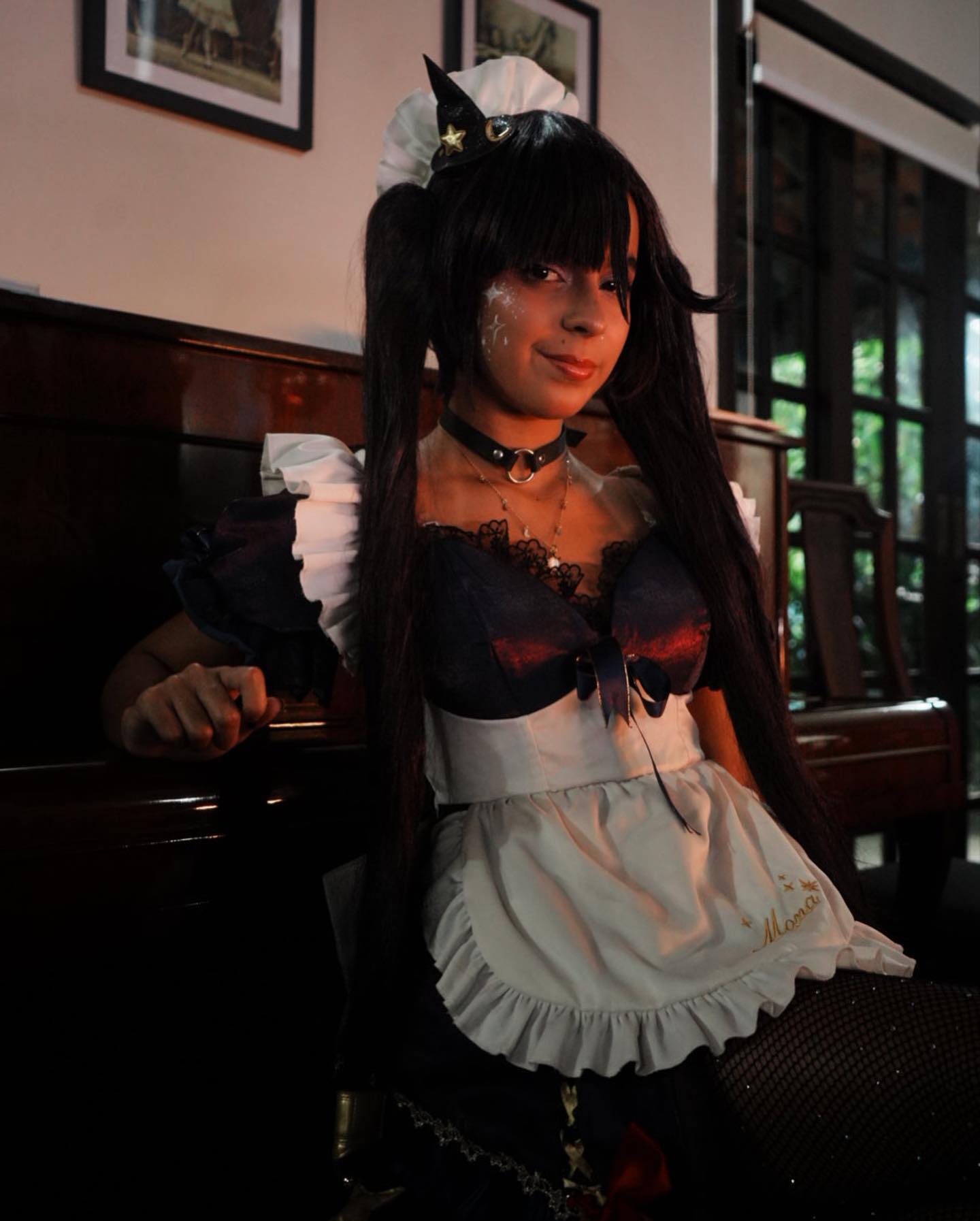 Belo cosplay da Mona Maid, de Genshin Impact, da Fersunny - Foto 2024 - 006