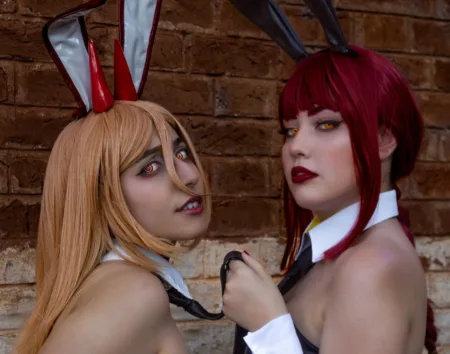 Cosplays temáticos da Power e da Makima, de Chainsaw Man - capa