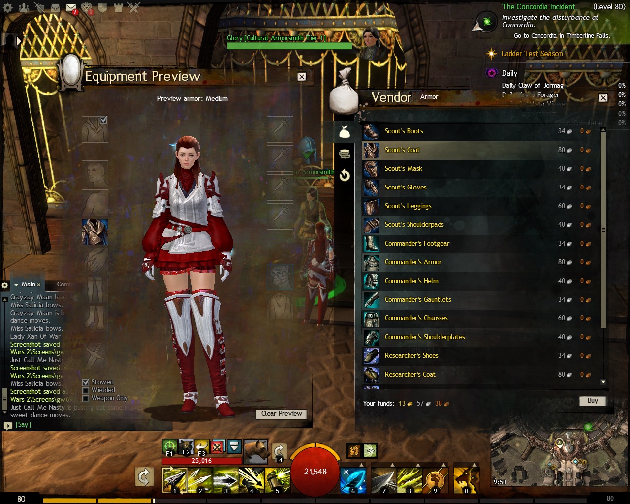 Guild Wars 2 - Scout Coat with Magitech Skirt - 01