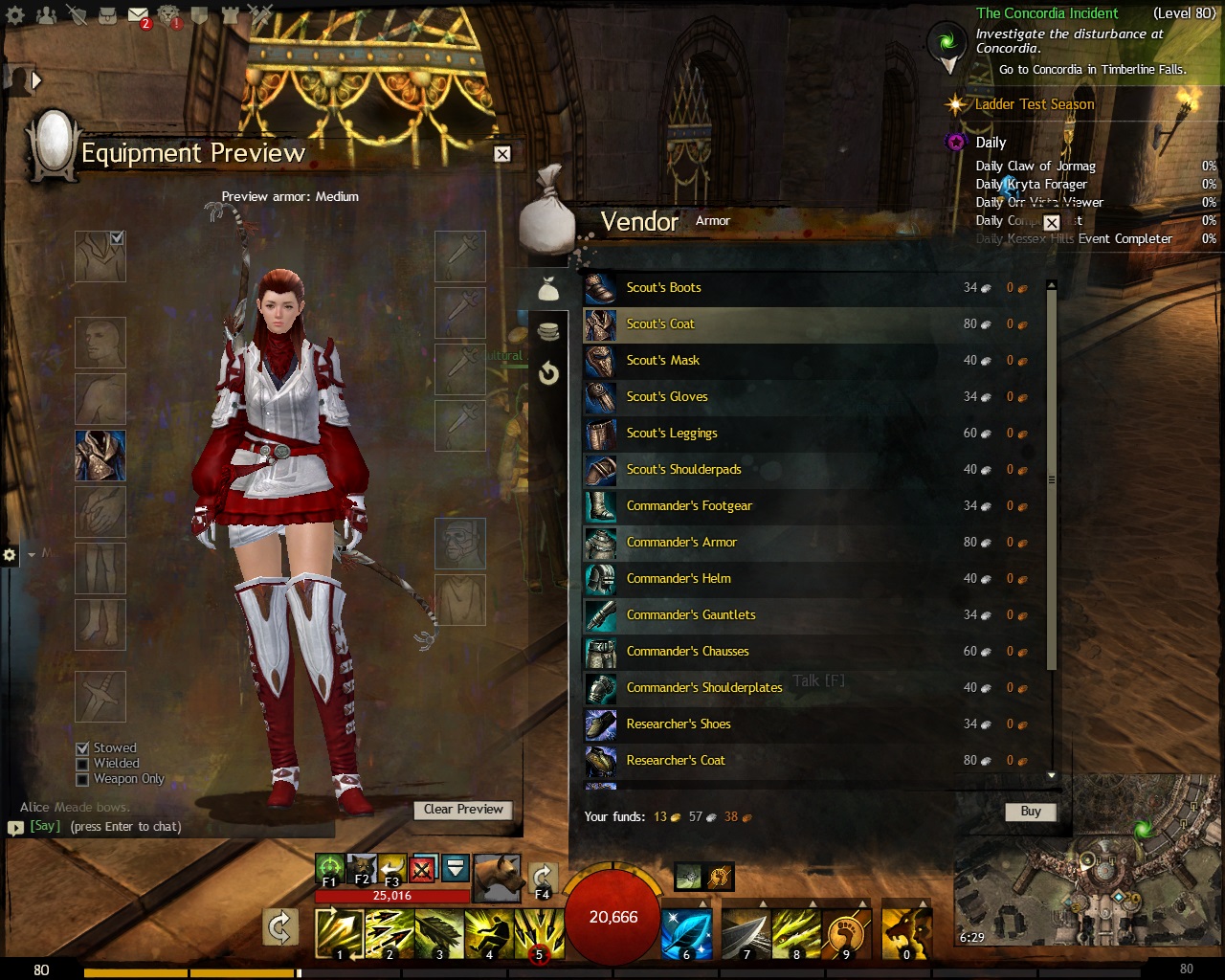 Guild Wars 2 - Scout Coat with Skirt