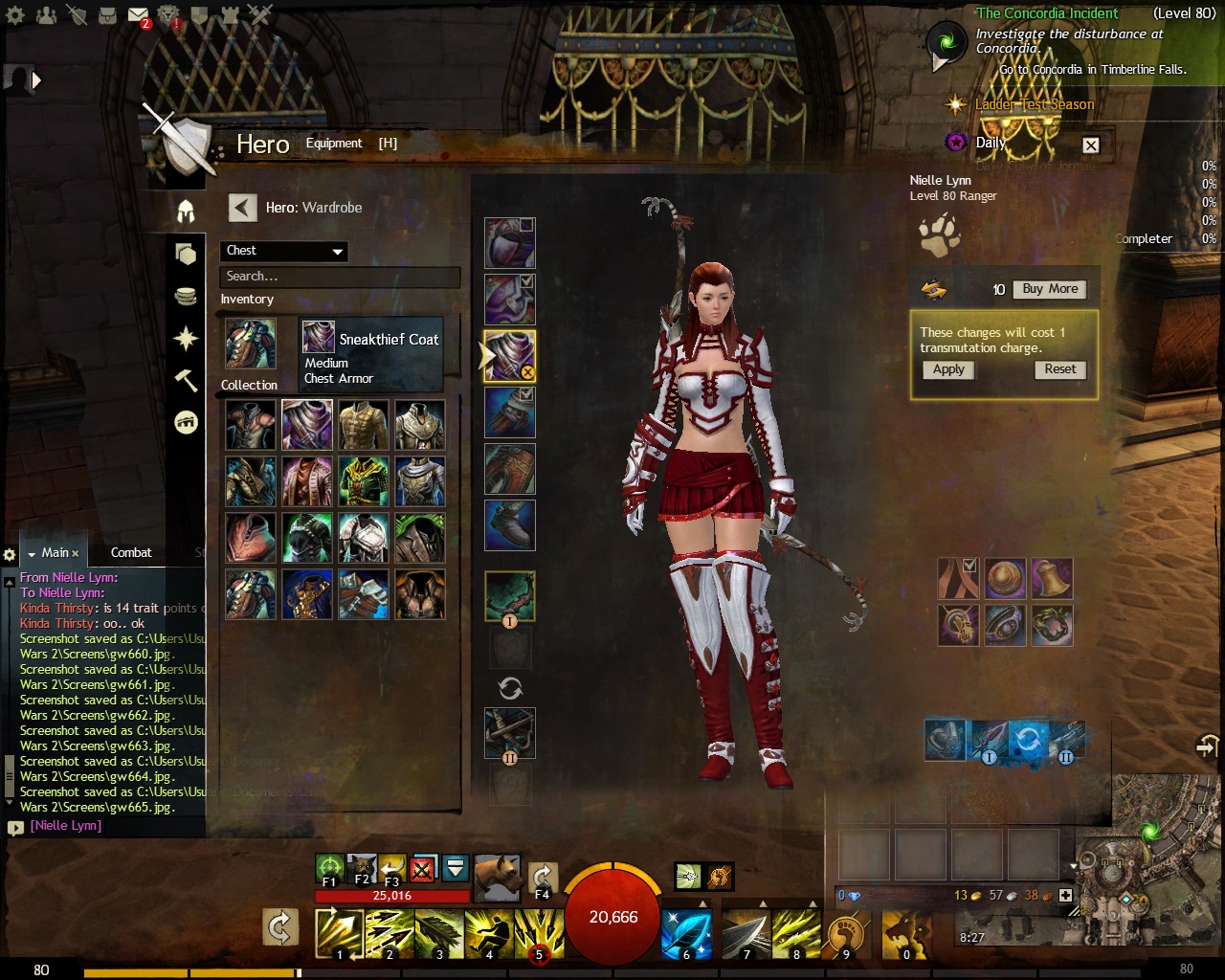 Guild Wars 2 - Snakethief Coat with Magitech Skirt - 01