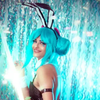 Hatsune Miku Bunny Version - Vocaloid Cosplay capa