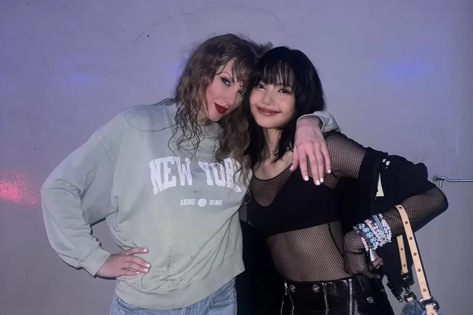 Lisa, do Blackpink e a Taylor Swift - capa