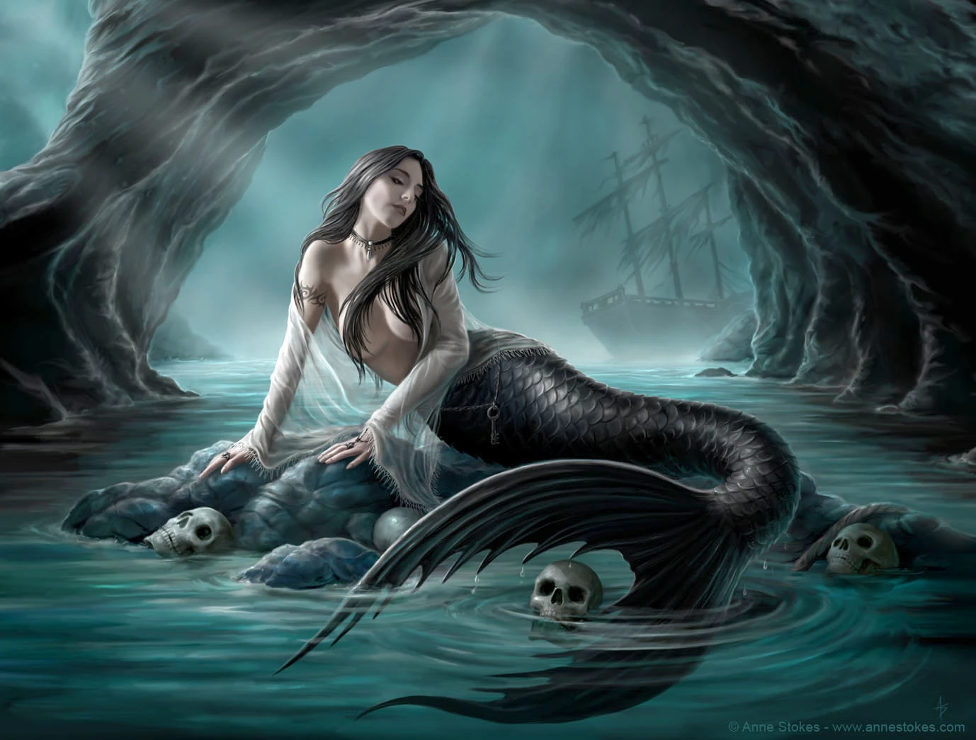 Siren's Lament - Por Ironshod - Mermaid Art