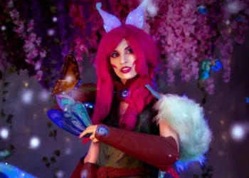 Veja o belo cosplay da Xayah Elderwood, de League of Legends, da Mirella Ferreira - capa