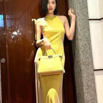 Yujin, do IVE, divulga fotos usando belo vestido - capa 01