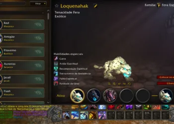 Novo estábulo de Hunter em World of Warcraft - Loquenahak