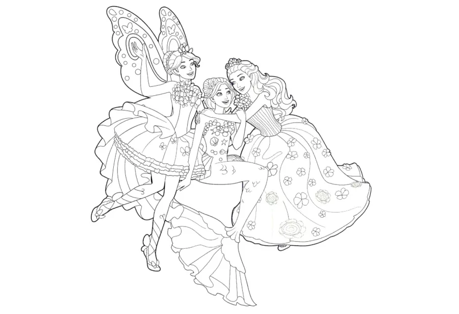 Barbie e o Portal Secreto: Veja belos desenhos para colorir, pintar e imprimir (com a Boneca Barbie Fada, Borboleta, Sereia)