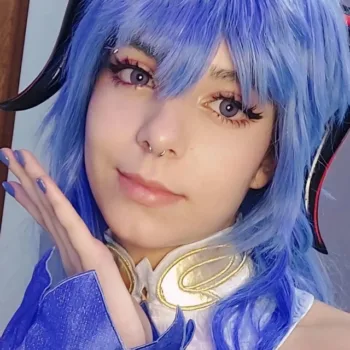 Belo cosplay da Ganyu, de Genshin Impact, da Moon - capa 02