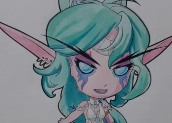 Colorindo a Tyrande - World of Warcraft e Hearthstone - Banner