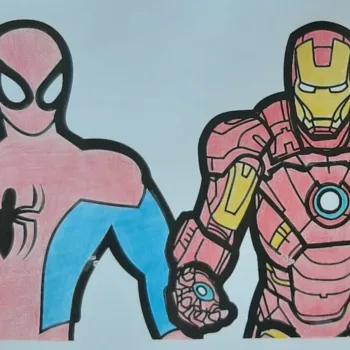 Tutorial: Veja um passo a passo pra colorir um desenho com o Homem-Aranha e o Homem de Ferro (com dicas e guias – Desenhos pra colorir, pintar e imprimir) Colorindo um desenho do Homem Aranha e do Homem de Ferro com lápis de cor - Desenhos para colorir, pintar e imprimir - 09 - Versão Final capa