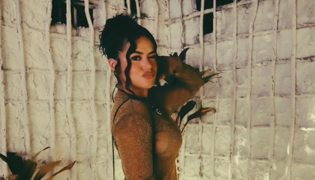 Maisa Silva divulga fotos com vestido ousado, com transparência e cheio de brilhos Maisa Silva com vestido capa 001