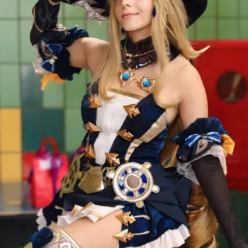 Veja o lindo cosplay da Navia, de Genshin Impact, da Moon Navia cosplay capa 02