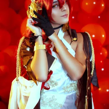 Nova foto do belíssimo cosplay da Himeko, de Honkai Star Rail, da Fersunny - capa stories